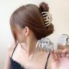 Nuevo accesorio para el cabello de alta gama con diseño geométrico de ondas en la parte posterior de metal, estilo coreano, con clip de agarre sencillo y pinza de tiburón.