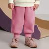 Ropa Infantil Amila 2025 Invierno Nuevo Pantalones Casuales de Dibujos Animados Forrados de Polar para Niños y Niñas, Pantalones Versátiles Multicolor