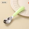 Cuchara de lingote de acero inoxidable 316 para bebés, cuchara de suplemento alimenticio para niños, cuchara de arroz seca portátil resistente a caídas para el hogar de jardín de infantes