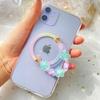 Cadena Colgante Magnética de Flores Transfronteriza Bandeja Magnética con Brillo Soporte Personalizado Magsafe Cadena Anillo para Teléfono Móvil Perezoso
