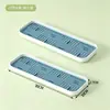 BNBSBandeja de Drenaje de Doble Capa para el Hogar de Plástico Rectangular Bandeja para Té Bandeja para Frutas Bandeja para Tazas de Agua Tazas de Té Bandeja de Drenaje