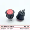 Vendas Diretas da Fábrica Interruptor Redondo de Três Pés Duas Velocidades Três Velocidades Interruptor Basculante Tipo Barco Kcd2 Botão de Interruptor Redondo