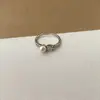 Anillo Abierto de Flor con Perlas y Pedrería Estilo Ins Moda Lujo Ligero Temperamento Simple Versátil Diseño de Nicho Anillo para Dedo