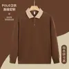 Moletom com Bloqueio de Cores, Gola Lapela, Botões, Logo Bordado, Roupa de Trabalho, Time da União, Festa de Team Building, Evento Esportivo, Camisa Promocional