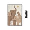 Pintura Decorativa Moderna de Elefante de Luxo Leve para Sala de Estar, Pintura de Parede para Fundo de Sofá com Textura Fantasia, Arte de Parede de Alto Padrão e Grandiosa para Hall de Entrada