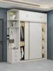Puertas de Armario Minimalistas Modernas, Puertas Correderas, Puertas de Gabinete de Madera Maciza para Dormitorio, Puertas Correderas, Tablero Multicapa de Madera Maciza Estilo Nuevo