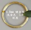 Alambre de Latón Plateado Color-Preservante Dorado para Enrollar DIY 0.3-1.0mm Alambre Fino de Latón Alambre Plateado 181 Yuanxiang Alambre de Cobre Joyería