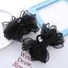 Accesorios para el cabello de princesa de Escape, clip de agarre con lazo de malla, temperamento de sensación avanzada, clip para el cabello en la parte posterior de la cabeza, tocado con clip de tiburón