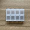 Caja de pastillas caliente de 8 compartimentos para una semana Caja de pastillas de doble fila de 8 compartimentos para una semana más caja de pastillas de repuesto Caja de pastillas de 8 compartimentos para una semana