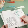 Marcadores Estudiante Papelería Regalos Suministros Escolares Marcadores con Borla Impresos Lindos Acrílico Transparente Regalos Creativos