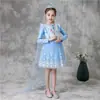 Vestido de Princesa Congelada 2022 Niñas Otoño Manga Larga Aisha Vestido de Cumpleaños Genuino Infantil Vestido