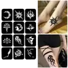 Plantilla de Tatuaje Pequeño Semi-Permanente Recortada Plantilla de Tatuaje de Henna Plantilla de Tatuaje Pintada a Mano Transfronteriza Pegatina de Tatuaje de Henna Indio