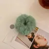 Outono e Inverno Pelúcia Cor de Doce Faixa de Cabelo Feminina Macia Pegajosa Peluda Corda de Cabelo Menina Corda de Cabelo Elástico de Cabelo Acessórios de Cabelo Doces