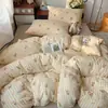Roupa de Cama Classe A para Maternidade e Bebês Capa de Edredom Individual Algodão Fofo de Camada Dupla Estilo Ins Capa de Edredom para Dormir sem Roupas Capa de Edredom para Dormitório Estudantil