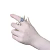 Anillo Pequeño de Margarita Artístico Estilo Bosque en Plata de Ley S925 para Mujer, Moda Coreana Estilo Ol, Anillo Vintage con Crisantemo Desgastado de Plata Tailandesa
