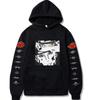 Suéter Naruto con logo estampado para hombre y sudadera de terciopelo con capucha para hombre y mujer, con borde cruzado.