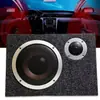 Subwoofer para coche audio de tarjeta modificado = Audio para coche MX8 subwoofer cuadrado de fieltro 12V amplificador de audio