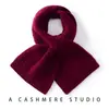Bufanda de punto nueva para otoño e invierno 100% cachemira pura, diseño largo trenzado, cálida, estilo mujer, color liso, chal casual