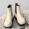Botas de Lluvia Chelsea de Moda Transfronterizas para Mujer, Calzado Exterior de Suela Gruesa, Zapatos Impermeables Versátiles, Zapatos de Goma Antideslizantes para Cocina, Zapatos Impermeables para Lavar el Coche