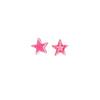 Doce cool flash rosa de cinco pontas estrela diy creme caso de telefone photo frame caixa de fone de ouvido estrela acessórios y2g estilo resina jóias acessórios
