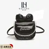 Bolsa Infantil Estilo Nuevo Moño de Encaje Mini Bolso Silla Bolso Cruzado Nicho Padre-Hijo Mini Cartera para Monedas de Mujer Bolso para Labial