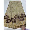 Vestido de Renda com Bordado de Lantejoulas e Linha Colorida Renda de Rede Tecido Vazado Renda Tecido Atacado Renda de Cordão