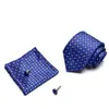 AliExpress EBAY 7.5cm corbata de negocios set de corbata para hombre boda corbata de poliéster caja de regalo fabricantes