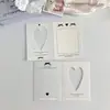 Mini tarjeta plegable hueca con protección de cartón, material de embalaje para tarjetas pequeñas, decoración, tarjeta de mensaje plegable DIY
