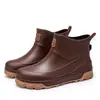 Botas de chuva novas para homens transfronteiriças botas de borracha para adultos impermeáveis antiderrapantes botas de água sapatos de água estudante pesca ao ar livre sola espessada