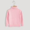 Suéter de cuello alto para niños de otoño e invierno directo de fábrica, hilo de algodón interior, jersey, niños y niñas, color sólido, suéter básico, ropa para niños