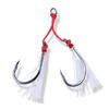 Qianlang equipamento de pesca folha de peixe anzol de chapa anzol de pele de peixe linha de amarração anzol de pesca linha de amarração de anzol de pesca anzol de pesca em mar anzol de peixe-espada anzol de peixe-cavalinho cavala