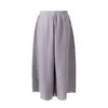 Calça Plissada 2026 Nova de Verão Plus Size Wide-Leg, Calça Casual Reta Solta de Cintura Alta para Mulheres, Estilo Fino Solto Plus Size