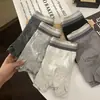 Nuevos calzoncillos tipo bóxer para hombre con tacto de algodón 10A antibacterianos talla grande transpirables de cuatro esquinas paquete de 4
