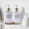 Suministro de fábrica en stock botella de vidrio marrón 500ml estilo retro Cabeza de bomba de presión Dispensador de jabón para manos y cuerpo