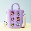Monedero de silicona con forma de cueva cuadrada para niños, bolso cruzado para caminar, divertido y bonito bolso de silicona para cambio.