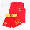 Venta al por mayor de fábrica bordado Sanda ropa para niños artes marciales actuación entrenamiento ropa al por mayor para hombres y mujeres boxeo lucha peleas