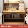 Mesa de computador de mesa para casa com estante integrada mesa simples para estudo de estudante mesa de estudo para quarto escritório mesa de escrita