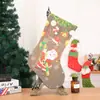 Decoraciones navideñas, calcetines navideños, bolsas de regalo, bolsas de regalo con forma de calcetín, varias opciones disponibles, decoración de chimenea