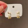 Pendientes de Perla de Conejito con Microincrustaciones de Circonita Estilo Coreano de Moda, Pendientes de Perla de Conejito Pequeño Dulce y Lindo con Aguja de Plata S925 para Mujer