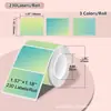 Papel de etiqueta térmica Amazon con degradado verde adecuado para Phomemo m110, papel térmico reutilizable para impresión 40*30