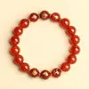 Pulsera de ágata roja natural, pulsera de tres armonías y seis armonías del signo del zodíaco para hombres y mujeres, accesorio cultural para parejas, regalo, directo del fabricante