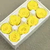Flor Preservada Rosa B 4-5cm Cabeça de Rosa Buquê Artesanal Ursinho de Pelúcia Pingente de Carro Porta-Retrato Cobertura de Vidro Materiais para Presente