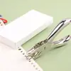 Perfurador de metal para papel de fichário, furador manual de furo redondo, furador de papelaria, furador de papel em caixa atacado