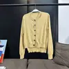 [En Stock] Cárdigan de Punto Ajustado VC para Mujer, Nuevo Abrigo de Otoño Estilo Coreano, Top de Personalidad Desgastado