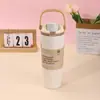 Vaso térmico transfronterizo estilo Owala, acero inoxidable 304, botella de agua deportiva portátil, vaso para beber de doble uso