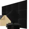 Paneles Absorbentes de Sonido de Fibra de Poliéster Transfronterizos con Respaldo Adhesivo Kit de 12 Paneles Aislantes Acústicos Auto-Adhesivos Paneles de Fieltro para Reducción de Ruido en Estudios Caseros