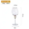 Copo de vinho estilo europeu de luxo leve com incrustação de diamante borda dourada taça de champanhe copo de coquetel cálice de vidro de aparência sofisticada copo de vinho