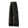 Pantalones cargo versátiles para hombre estilo pareja elegantes de primavera y otoño 2025 con cintura elástica, pantalones rectos delgados capri