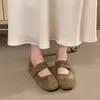 Zapatos planos casuales de estilo coreano sin cordones, transpirables, poco profundos, zapatillas Mary Jane nuevas de verano 2026