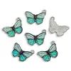 Accesorios de Joyería de Aleación DIY Colgante de Mariposa Impreso Pulsera Collar Pendientes Colgante para Teléfono Móvil W131